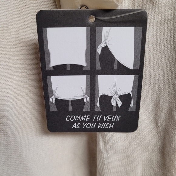 Cloth by Design Cream And Pink Oversized Layering Tie Sweater Top - Picture 8 of 9